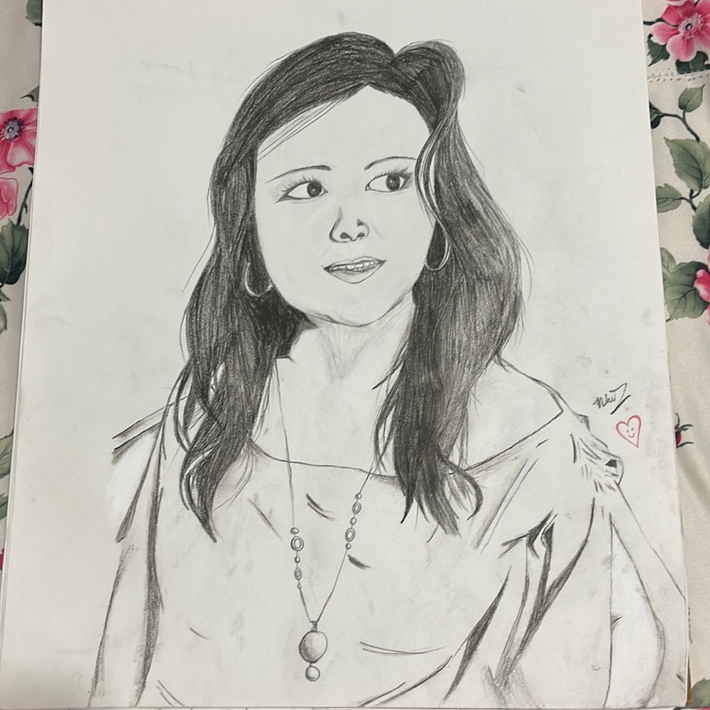 Lady drawing